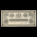 Canada, Bank of British North America, 10 dollars <br /> 30 novembre 1865