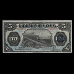 Canada, Dominion du Canada, 5 dollars <br /> 1 mai 1912