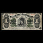Canada, Dominion du Canada, 1 dollar <br /> 1 juin 1878