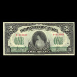 Canada, Dominion du Canada, 1 dollar <br /> 17 mars 1917
