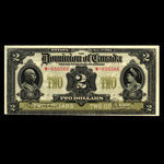Canada, Dominion du Canada, 2 dollars <br /> 2 janvier 1914