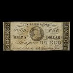 Canada, Cuvillier & Fils, 30 pence <br /> 10 juillet 1837