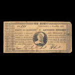 Canada, Jean B. Hebert, 1 écu <br /> 4 novembre 1837