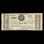 Canada, Félix Plante, 30 sous <br /> 9 août 1837