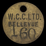 Canada, Western Canadian Collieries (W.C.C.) Limited, aucune dénomination <br /> 1957