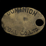 Canada, Dominion Coal Co. Ltd., aucune dénomination <br /> 1912