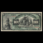 Canada, Home Bank of Canada, 10 dollars <br /> 1 mars 1920
