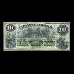 Canada, La Banque Nationale, 10 dollars <br /> 2 janvier 1873