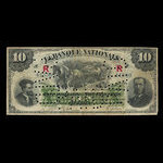 Canada, La Banque Nationale, 10 dollars <br /> 2 janvier 1891
