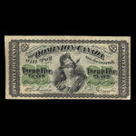 Canada, Dominion du Canada, 25 cents <br /> 1 mars 1870