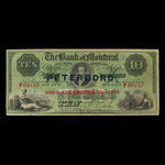 Canada, Banque de Montréal, 10 dollars <br /> 3 janvier 1859