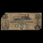 Canada, Bank of Upper Canada (York), 1 dollar <br /> 6 janvier 1851