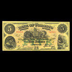 Canada, Bank of Toronto (The), 5 dollars <br /> 1 février 1912