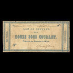 Canada, William Price & Fils, 12 sous <br /> 16 avril 1850