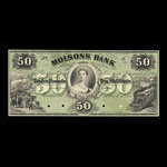 Canada, Molsons Bank, 50 dollars <br /> 1 octobre 1855