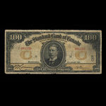 Canada, Standard Bank of Canada, 100 dollars <br /> 2 janvier 1914