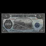 Canada, Dominion du Canada, 5 dollars <br /> 1 mai 1912