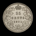 Canada, Victoria, 25 cents : 1871