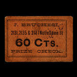 Canada, J. Bruchesi, 60 cents <br /> 1915
