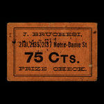 Canada, J. Bruchesi, 75 cents <br /> 1915