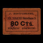 Canada, J. Bruchesi, 80 cents <br /> 1915