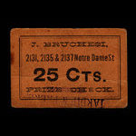 Canada, J. Bruchesi, 25 cents <br /> 1915