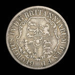 Grande-Bretagne, George IV, 1/4 dollar <br /> 1822