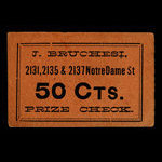 Canada, J. Bruchesi, 50 cents <br /> 1898