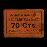 Canada, J. Bruchesi, 70 cents <br /> 1898