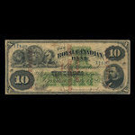 Canada, Royal Canadian Bank, 10 dollars <br /> 1 juillet 1872