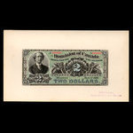 Canada, Dominion du Canada, 2 dollars <br /> 1 juin 1886