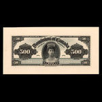 Canada, Dominion du Canada, 500 dollars <br /> 3 janvier 1911