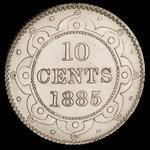 Canada, Victoria, 10 cents : 1885