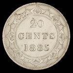 Canada, Victoria, 20 cents : 1885