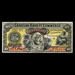 Canada, Canadian Bank of Commerce, 10 dollars <br /> 8 janvier 1907