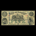 Canada, Bank of Toronto (The), 5 dollars <br /> 1 juillet 1890
