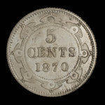 Canada, Victoria, 5 cents <br /> 1870