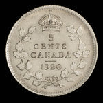 Canada, Georges V, 5 cents : 1920