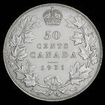 Canada, Georges V, 50 cents <br /> 1931