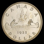 Canada, Georges V, 1 dollar <br /> 1935