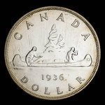 Canada, Georges V, 1 dollar <br /> 1936