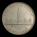 Canada, Georges VI, 1 dollar <br /> 1939