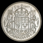 Canada, Georges VI, 50 cents <br /> 1941