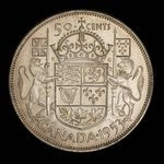 Canada, Élisabeth II, 50 cents <br /> 1953