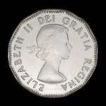 Canada, Élisabeth II, 5 cents <br /> 1953