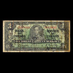Canada, Banque du Canada, 1 dollar <br /> 2 janvier 1937