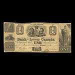 Canada, Bank of Lower Canada, 1 dollar : 1840
