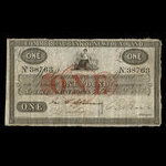 Canada, Commercial Bank of Newfoundland, 1 livre(anglaise) <br /> 20 octobre 1858