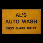 Canada, Al's Auto Wash, aucune dénomination <br /> 1977