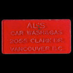 Canada, Al's Car Wash & Gas, aucune dénomination <br /> 1972
